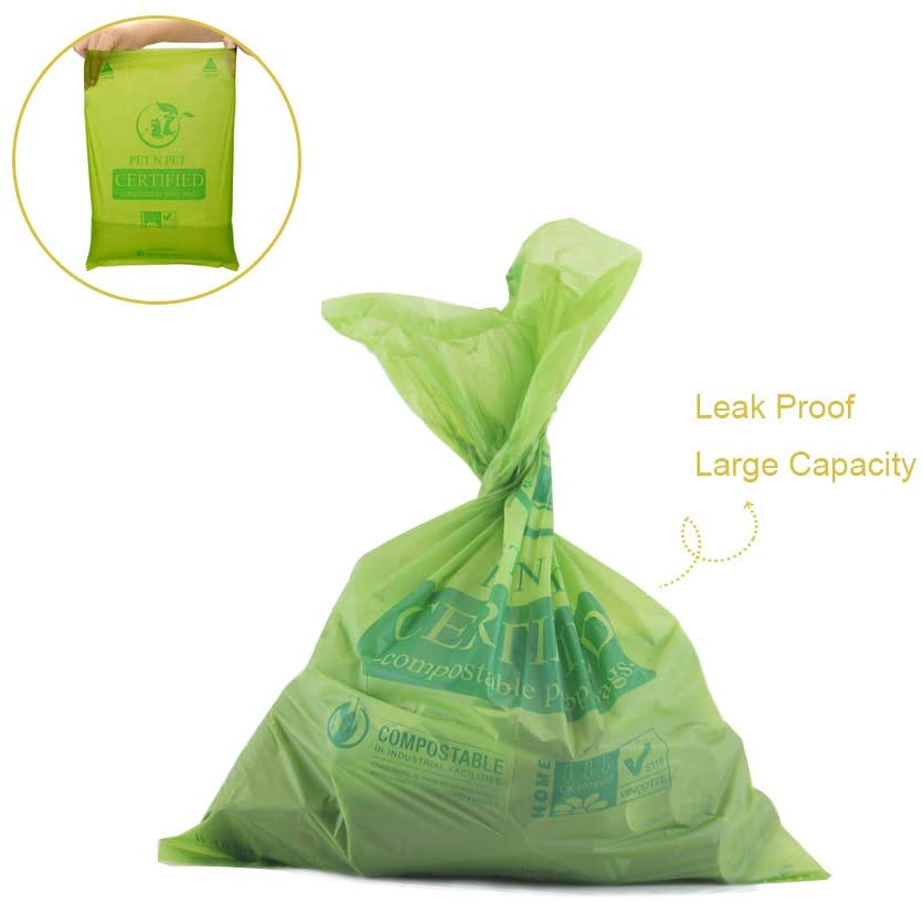 Eco-Friendly Green Dog Poop Bags