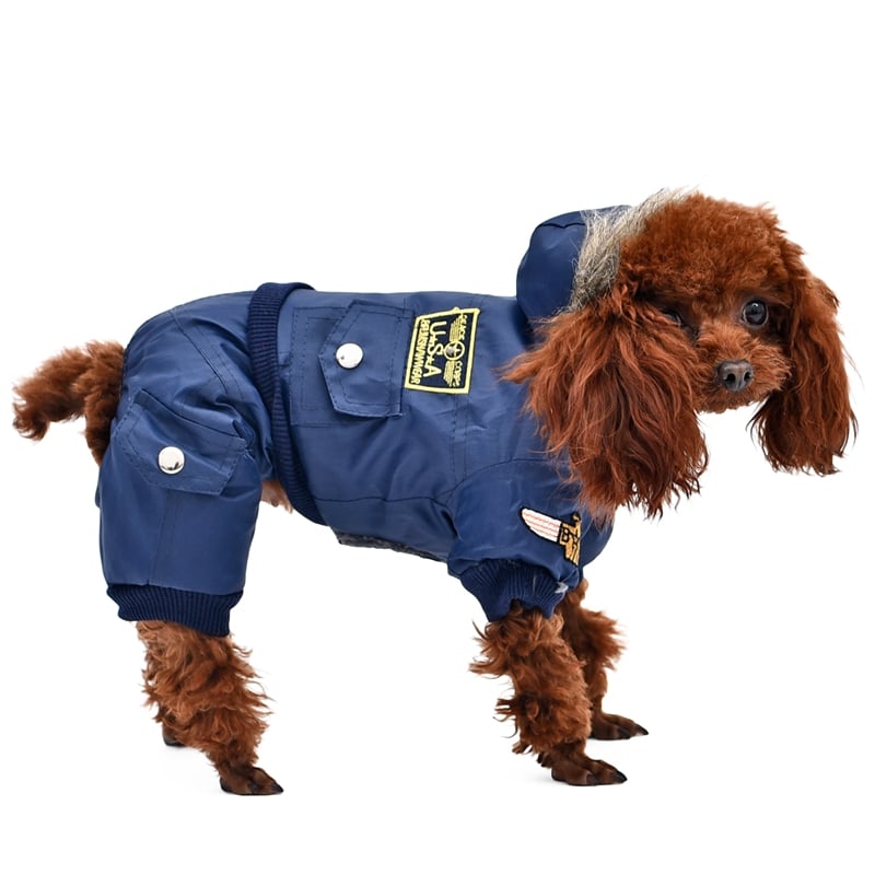 Warm Military Style Jacket for Dogs