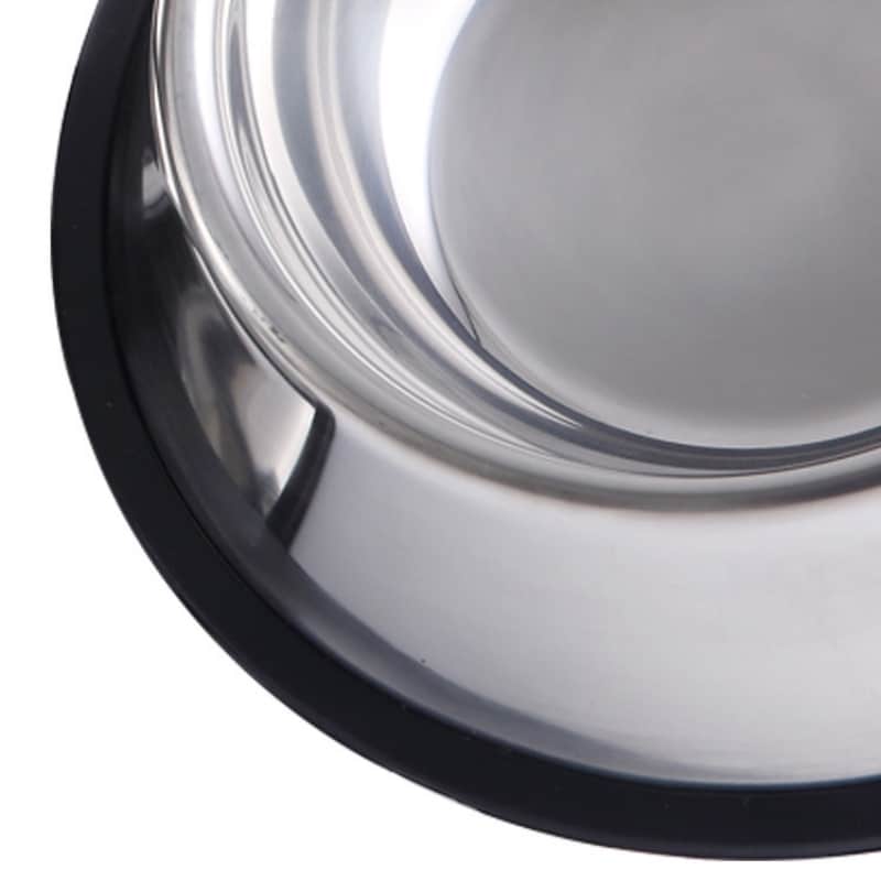 Pet Stainless Steel Bowl with Anti-Slip Pad